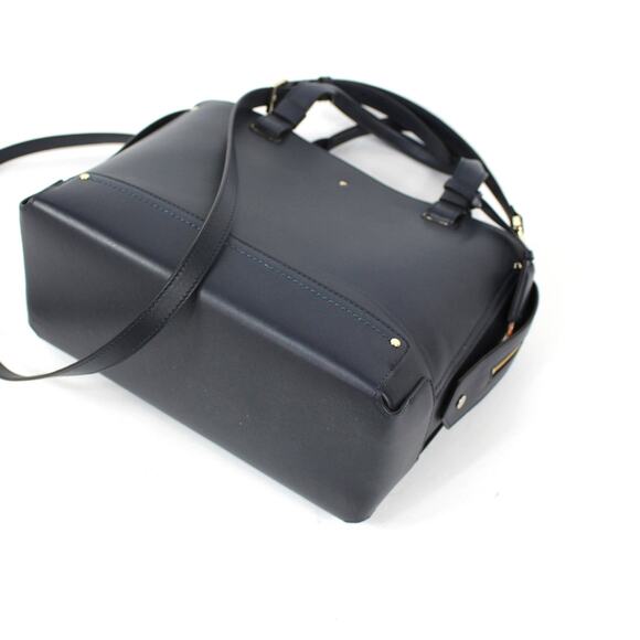 Kate Spade Madison Logan Street Handbag Large Eloisa Navy Leather Crossbody Bag - Picture 5 of 8